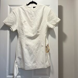 Lioness Martini Mini Dress in Porcelain